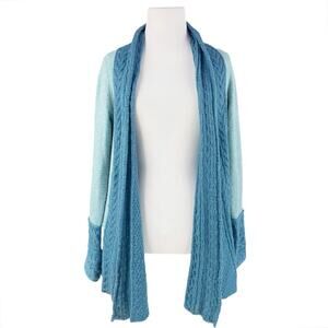 ANTHROPOLOGIE Knitted & Knotted Regan Mix-Stitch Open Cardigan Size Petite-S